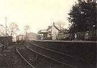 Looking east at Strathblane station.<br><br>[G.E. Langmuir //]