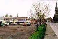 Looking east at the former Dalkeith station, now a bus depot.<br><br>[Ewan Crawford //]