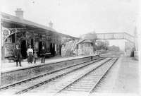 Looking east at Ardler station in 1920. The station was opened by the Newtyle & Coupar Angus Railway in 1837.<br><br>[David Gellatly collection 04/09/1920]