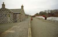 Fraserburgh platforms at the former Maud Junction station, viewed from the north.<br><br>[Ewan Crawford //]