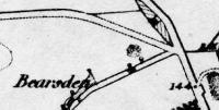 Ordnance Survey map showing location of Bearsden station before construction.<br><br>[Ewan Crawford Collection //]