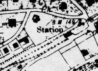 Ordnance Survey map of Bearsden when line was first opened as single track.<br><br>[Ewan Crawford Collection //]