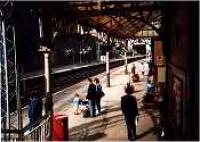 View looking west at Port Glasgow station.<br><br>[Ewan Crawford //]