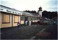 Outside of covered walkway between Wemyss Bay station and pier.<br><br>[Ewan Crawford //]