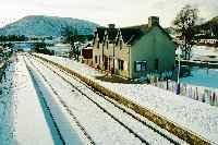 Achnasheen station, view looking west, not long after the hotels demolition.<br><br>[Ewan Crawford //]