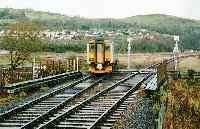 Dingwall Junction viewed from the south. Sprinter train at Junction.<br><br>[Ewan Crawford //]