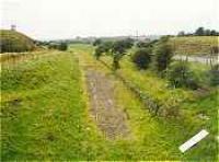 View looking west over the former Commondyke station.<br><br>[Ewan Crawford //]