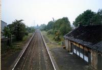 Crookston station viewed from the east.<br><br>[Ewan Crawford //1987]