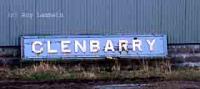 Station sign from Glenbarry.<br><br>[Roy Lambeth //1988]