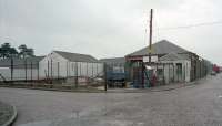 Looking east at the former goods sheds at Castle Douglas.<br><br>[Ewan Crawford //]