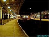 Looking south at Wemyss Bay station at night.<br><br>[Ewan Crawford //]