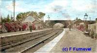 New Galloway station, looking west. The station is actually in Mossdale.<br><br>[John Furnevel Collection //]