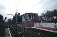 Signalbox (now demolished) at Bowling viewed from east.<br><br>[Ewan Crawford //]
