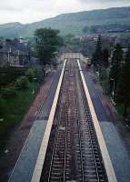 Old Kilpatrick station seen from the Erskine Bridge. View looks west.<br><br>[Ewan Crawford //]