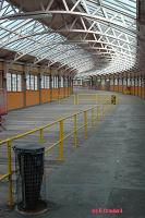 Looking towards the station from the end of the curved walkway to the pier. Today a door to the right leads to the pier.<br><br>[Ewan Crawford 4/6/2004]