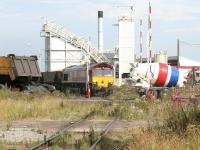 EWS 66122 trying to find a way out of Leith Docks on 28 July 2006 with a trainload of imported Russian coal destined for Cockenzie power station.<br><br>[John Furnevel 28/07/2006]