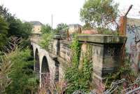 Looking south over the former Glasgow Central Railway viaduct spanning the River Kelvin in August 2006. <br><br>[John Furnevel 02/08/2006]
