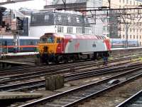 Virgin Trains Class 57311 leaving platform 4 just a few hours after the July 7th Attacks.<br><br>[Colin Harkins 07/07/2005]