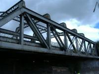 The disused railway bridge over Duke Street across from the Forge Shopping Centre.<br><br>[Colin Harkins 29/08/2006]