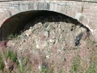 Not much left of the old railway except this piece of evidence<br><br>[Colin Harkins 31/08/2006]