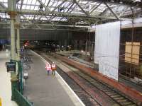 <I>'...some kind of festival apparently.'</I> Sunday morning work resumes at Waverley on 3 September 2006, following the enforced lay-off. <br><br>[John Furnevel 03/09/2006]