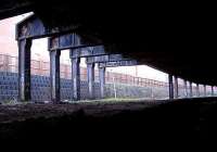 Looking west from the mouth of the tunnel toward the present day station. The Supports hold London Road above.<br><br>[Colin Harkins 29/01/2006]