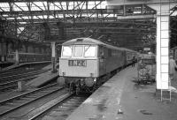 Class 86 locomotive 86227 at the head of a train waiting to depart from Glasgow Central in July 1974.<br><br>[John McIntyre /07/1974]