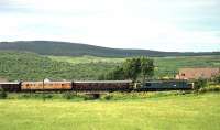 Class 37 heads north from Aviemore on 05 July 1991 with the Royal Scotsman<br><br>[John McIntyre 05/07/1991]