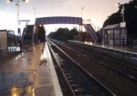 Looking West from Platform 1. Believe it or not the Sun was shining<br><br>[Colin Harkins 03/10/2006]