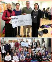 The Ladybank Primary School cheque presentation on 15 November - see news item.<br><br>[ScotRail 15/11/2012]
