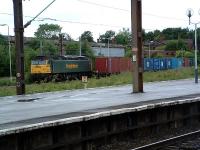 Freightliner waits for the off at Edge Hill on the stump of the Crown Street approach.<br><br>[Ewan Crawford //]