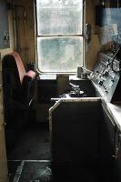The cab of a Class 80 at Larne.<br><br>[Ewan Crawford //]