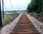 Blackgrange LC looking east to Cambus. This is the limit of the rails being attached to the sleepers.<br><br>[Ewan Crawford 21/09/2006]