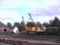 Two multi use cranes. Diesel and steam at Aviemore shed 60B.<BR/>The red car is acting as a scotch, maybe.<br><br>[Brian Forbes 23/09/2006]