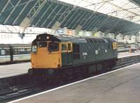 27063 moves slowly toward the platform 6 signal.<br><br>[Brian Forbes //1985]