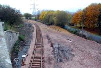To the left is the relaid mainline and to the right the new connection for the former Kincardine Powerstation yard.<br><br>[Ewan Crawford 12/11/2006]