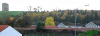 The tower on the hill above Clackmannan has seen many waggonways and railways come and go. Today it gets to see the extent of the track of the reinstated S-A-K line. This stops here while a new bridge over the A907 is built.<br><br>[Ewan Crawford 12/11/2006]