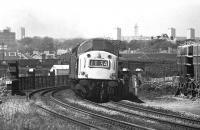 A class 40 heads south from Aberdeen over the Dee Viaduct on 25 May 1975<br><br>[John McIntyre 25/05/1975]