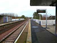 East view of Cowdenbeath. Modern train indicators now in situ.<br><br>[Brian Forbes /11/2006]
