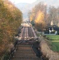 View west towards Cambus on 21 November 2006 with the passing loop now in place.<br><br>[John Furnevel 21/11/2006]