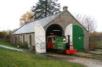 The original AVR shed at Alford in November 2006 - now refurbished and put back into use by the narrow gauge Alford Valley Railway Company.<br><br>[John Furnevel 08/11/2006]