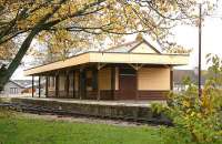 The station at Alford in 2006. This station was built by the narrow gauge Alford Valley Railway Company to replace the original AVR station which had long been demolished. <br><br>[John Furnevel 08/11/2006]