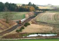 A southbound train from Aberdeen seen just north of Carmont in November 2006.<br><br>[John Furnevel 08/11/2006]