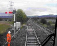 Just south of Hilton Junction in October 2006 at the point of merger onto single line working towards Bridge of Earn.<br><br>[Gary Straiton /10/2006]
