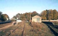 Looking north towards Huntly station in November 2006. At this time the large former goods yard saw occasional use as a timber loading facility.<br><br>[John Furnevel 08/11/2006]