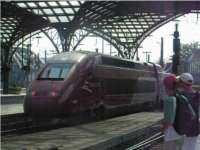 SNCB Thalys departs as ecs after arriving from Brussels. It seems that these trains have an army of young admirers.<br><br>[Paul D Kerr 24/07/2006]