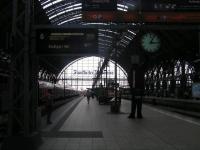 Frankfurt looking west from the buffer stops. Double decker Regional Express on the left.<br><br>[Paul D Kerr 24/07/2006]