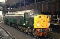 40122 poses at Manchester Victoria.<br><br>[Ian Dinmore //]