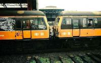 Bury electrics at Manchester Victoria.<br><br>[Ian Dinmore //]