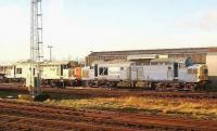 Stored class 37s in the yard at Motherwell MPD on 5 January 2007. <br><br>[John Furnevel 05/01/2007]